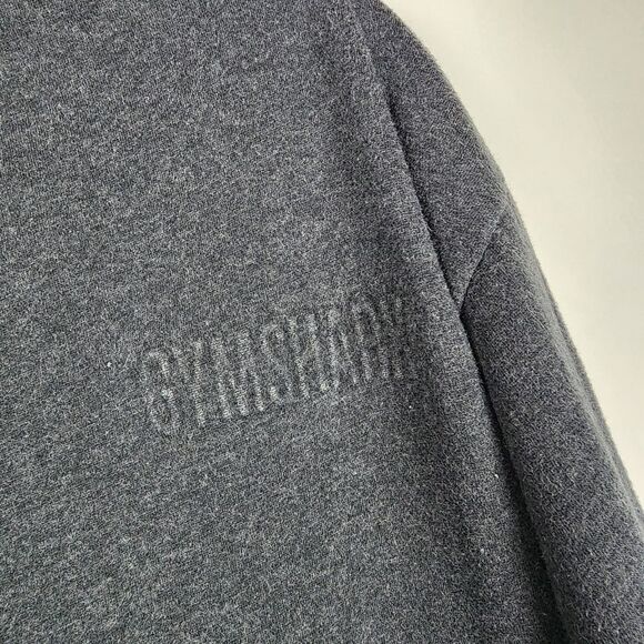 GYMSHARK WOMENS Mock Neck So Soft Jumper Dark Gray ZIP POCKETS TUNIC PULLOVER - Picture 5 of 7